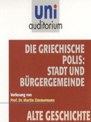 cover image of Die griechische Polis